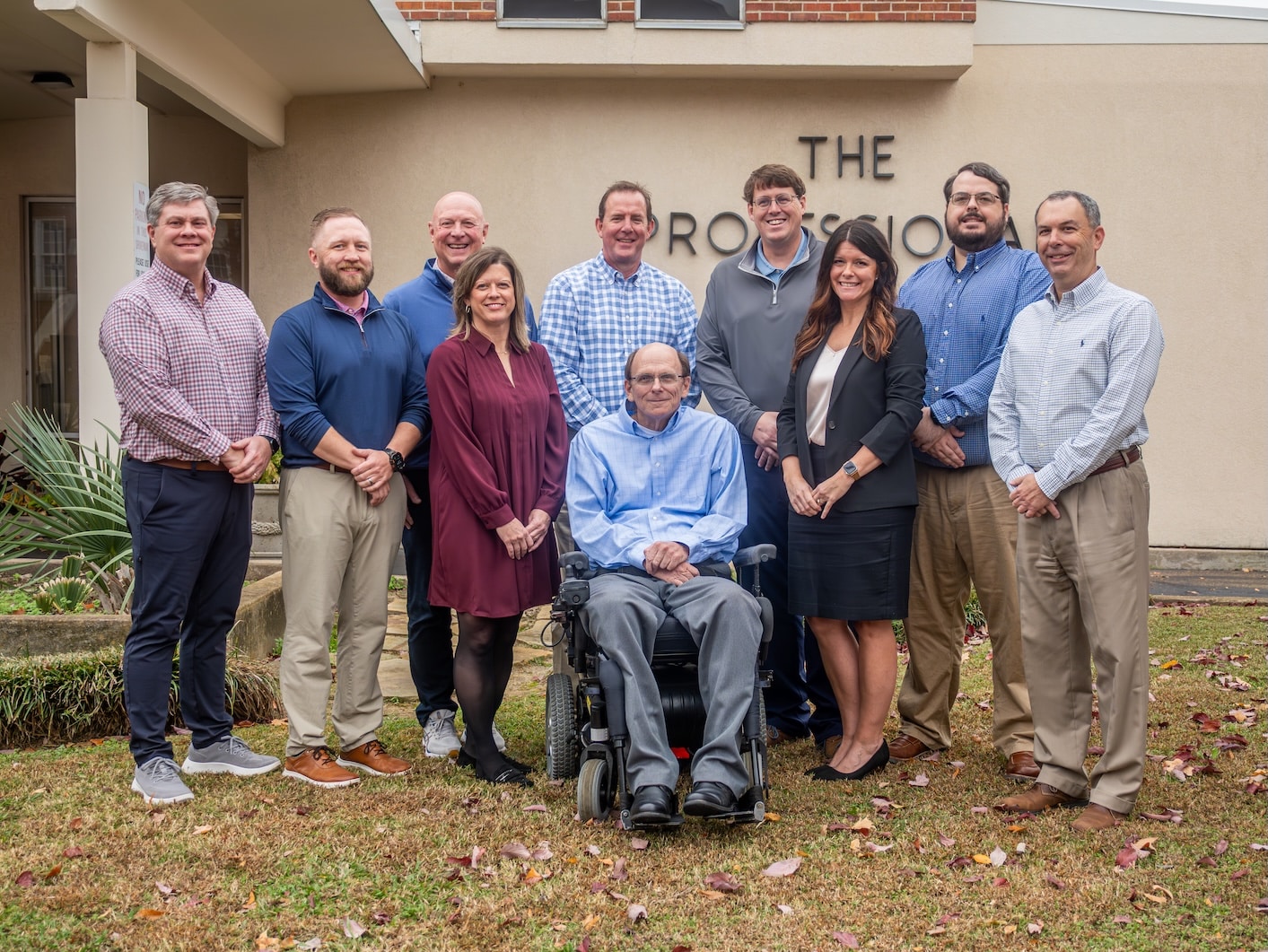 Robert speaking to client